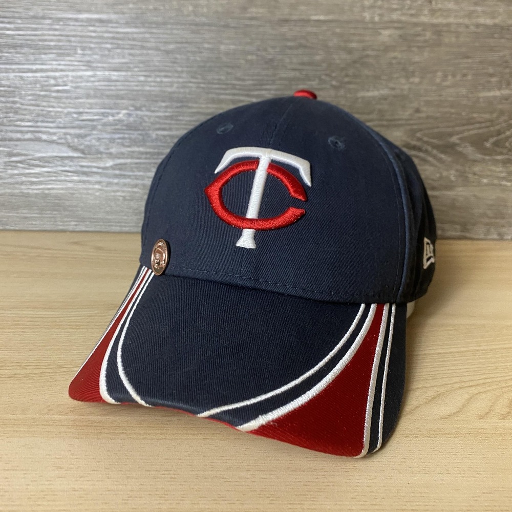 Minnesota Twins Hat Cap Strap Back Navy Red MLB Baseball Mens 9FORTY New Era